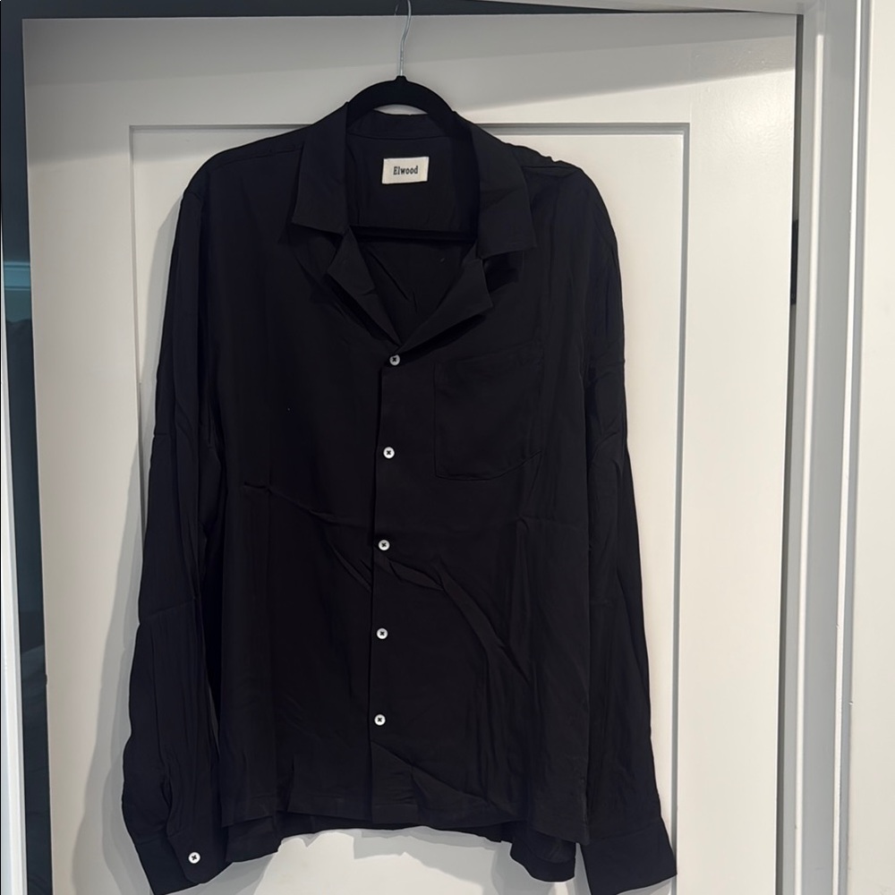 Elwood Black Button-Up Shirt Size L